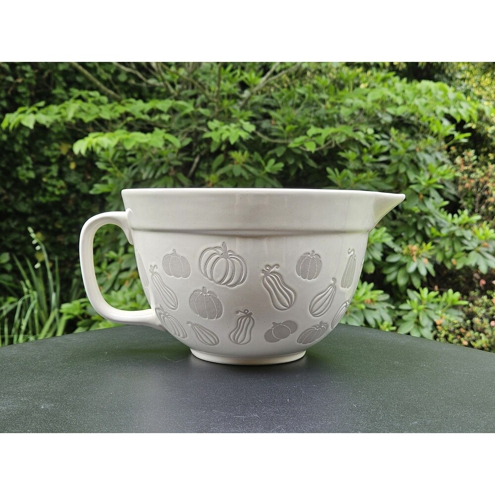 Bake Shop by MasterClass 3 Qt Mixing Batter Bowl Handle Pumpkins & Gourds Autumn - Picture 2 of 10